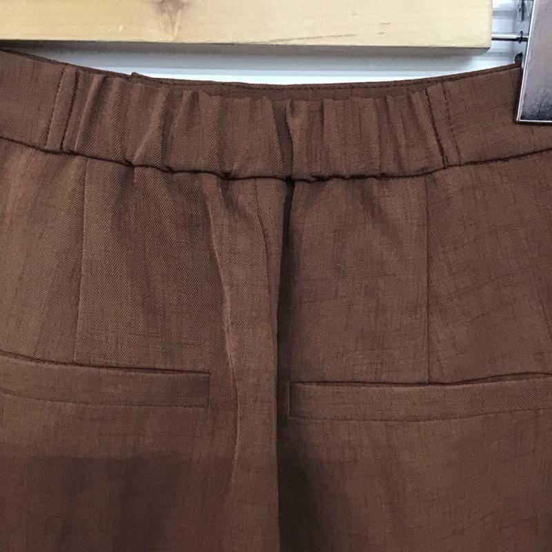 リエンダ rienda パンツ スラックス 110CS131-1940 センタープレスJ/WクロップドPT XS 無地 茶 / ブラウン / brown レディース USED 古着 中古 10158981