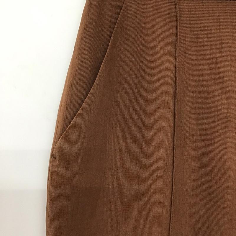 リエンダ rienda パンツ スラックス 110CS131-1940 センタープレスJ/WクロップドPT XS 無地 茶 / ブラウン / brown レディース USED 古着 中古 10158981