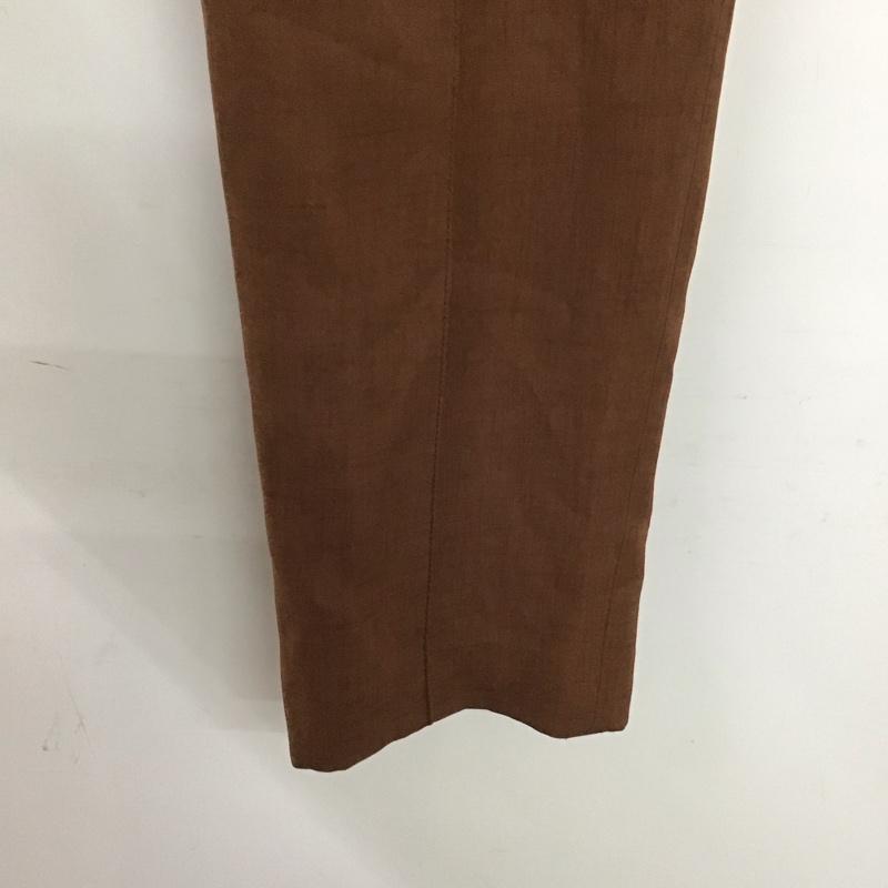 リエンダ rienda パンツ スラックス 110CS131-1940 センタープレスJ/WクロップドPT XS 無地 茶 / ブラウン / brown レディース USED 古着 中古 10158981