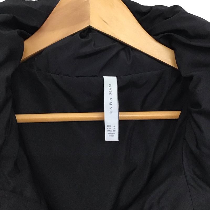 ザラメン ZARA MAN ジャケット、上着 ジャンパー、ブルゾン ジップアップジャケット ナイロンジャケット アウター ダウンジャケット M 無地 黒 / ブラック / black メンズ USED 古着 中古 10158982