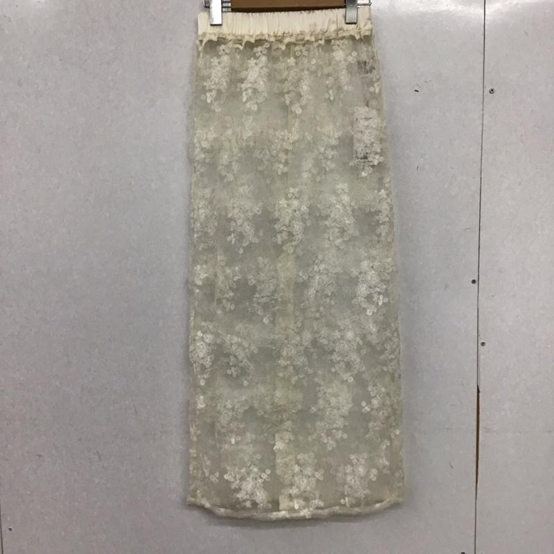 チコ CHICO スカート ロングスカート CHZ1041101A0004 シアーフラワータイトロングSK FREE 刺繍 白 / ホワイト / white レディース USED 古着 中古 10158986