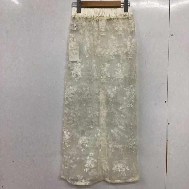 チコ CHICO スカート ロングスカート CHZ1041101A0004 シアーフラワータイトロングSK FREE 刺繍 白 / ホワイト / white レディース USED 古着 中古 10158986
