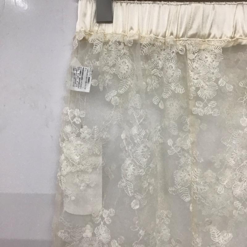 チコ CHICO スカート ロングスカート CHZ1041101A0004 シアーフラワータイトロングSK FREE 刺繍 白 / ホワイト / white レディース USED 古着 中古 10158986
