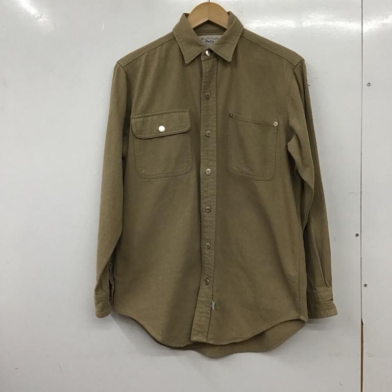 ポロラルフローレン POLO RALPH LAUREN シャツ、ブラウス 長袖 長袖シャツ カラーシャツ ストライプシャツ S ストライプ ベージュ / ベージュ / beige メンズ USED 古着 中古 10158987