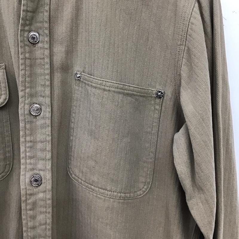 ポロラルフローレン POLO RALPH LAUREN シャツ、ブラウス 長袖 長袖シャツ カラーシャツ ストライプシャツ S ストライプ ベージュ / ベージュ / beige メンズ USED 古着 中古 10158987