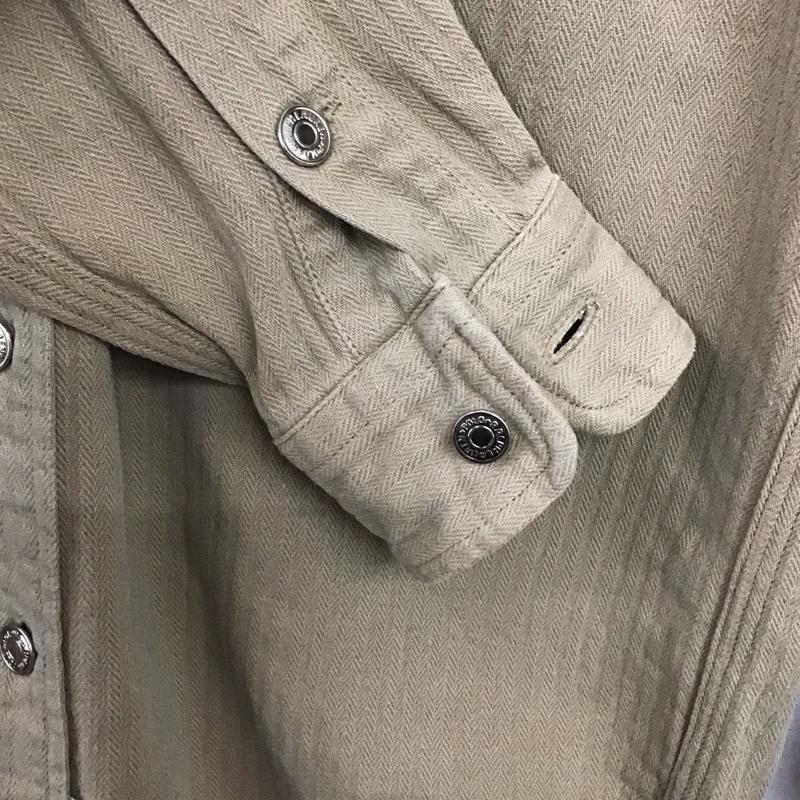 ポロラルフローレン POLO RALPH LAUREN シャツ、ブラウス 長袖 長袖シャツ カラーシャツ ストライプシャツ S ストライプ ベージュ / ベージュ / beige メンズ USED 古着 中古 10158987