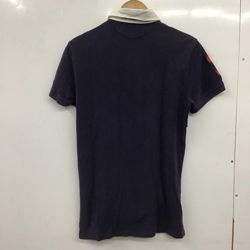 ポロバイラルフローレン Polo by RALPH LAUREN ポロシャツ 半袖 半袖ポロシャツ カラーシャツ 半袖カットソー S ロゴ、文字 紺 / ネイビー / navy メンズ USED 古着 中古 10158988