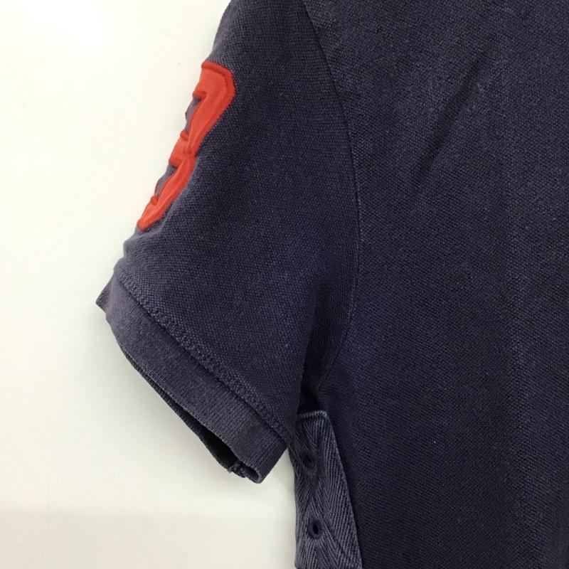 ポロバイラルフローレン Polo by RALPH LAUREN ポロシャツ 半袖 半袖ポロシャツ カラーシャツ 半袖カットソー S ロゴ、文字 紺 / ネイビー / navy メンズ USED 古着 中古 10158988