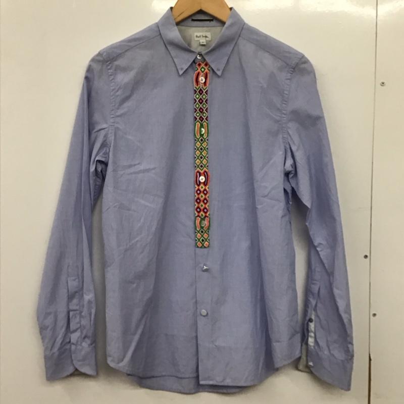 ポールスミス Paul Smith シャツ、ブラウス 長袖 長袖シャツ 無地シャツ カラーシャツ L 無地 水色 / ライトブルー / メンズ USED 古着 中古 10158990