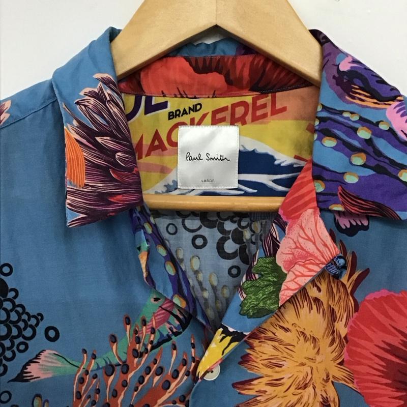 ポールスミス Paul Smith シャツ、ブラウス 半袖 半袖シャツ プリントシャツ L プリント マルチカラー / マルチカラー / multicolor メンズ USED 古着 中古 10158992