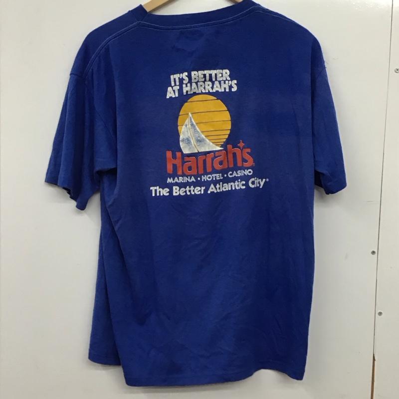古着 USED Tシャツ 半袖 半袖カットソー プリントTシャツ クルーネックカットソー ロゴ、文字 青 / ブルー / blue メンズ USED 古着 中古 10158993