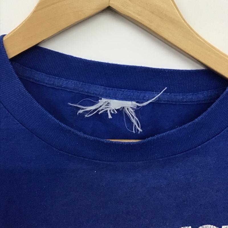 古着 USED Tシャツ 半袖 半袖カットソー プリントTシャツ クルーネックカットソー ロゴ、文字 青 / ブルー / blue メンズ USED 古着 中古 10158993