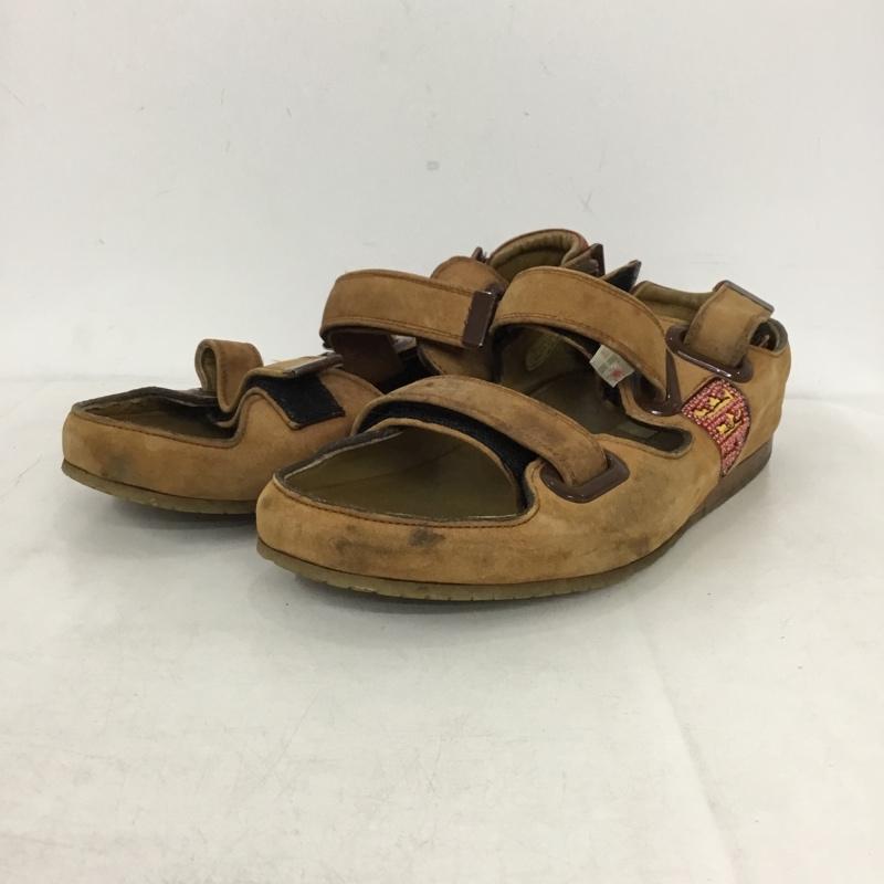 ミハラヤスヒロ MIHARAYASUHIRO サンダル サンダル ストラップサンダル ワンポイント キャメル / キャメル / メンズ USED 古着 中古 10158996