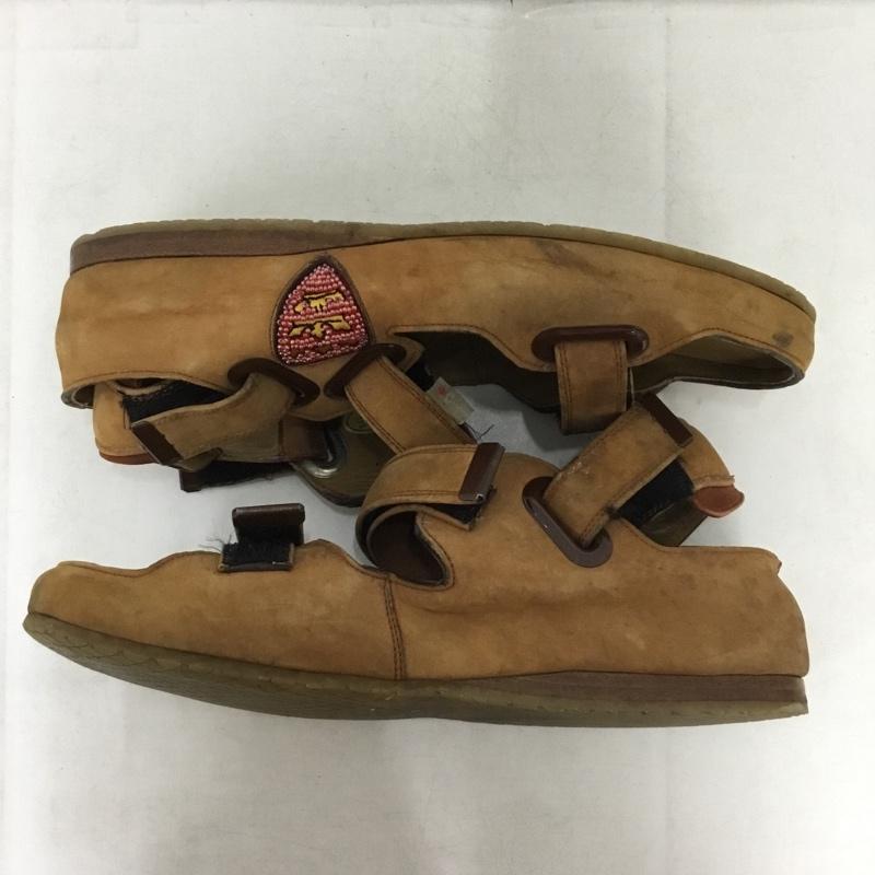 ミハラヤスヒロ MIHARAYASUHIRO サンダル サンダル ストラップサンダル ワンポイント キャメル / キャメル / メンズ USED 古着 中古 10158996