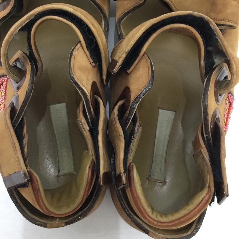 ミハラヤスヒロ MIHARAYASUHIRO サンダル サンダル ストラップサンダル ワンポイント キャメル / キャメル / メンズ USED 古着 中古 10158996