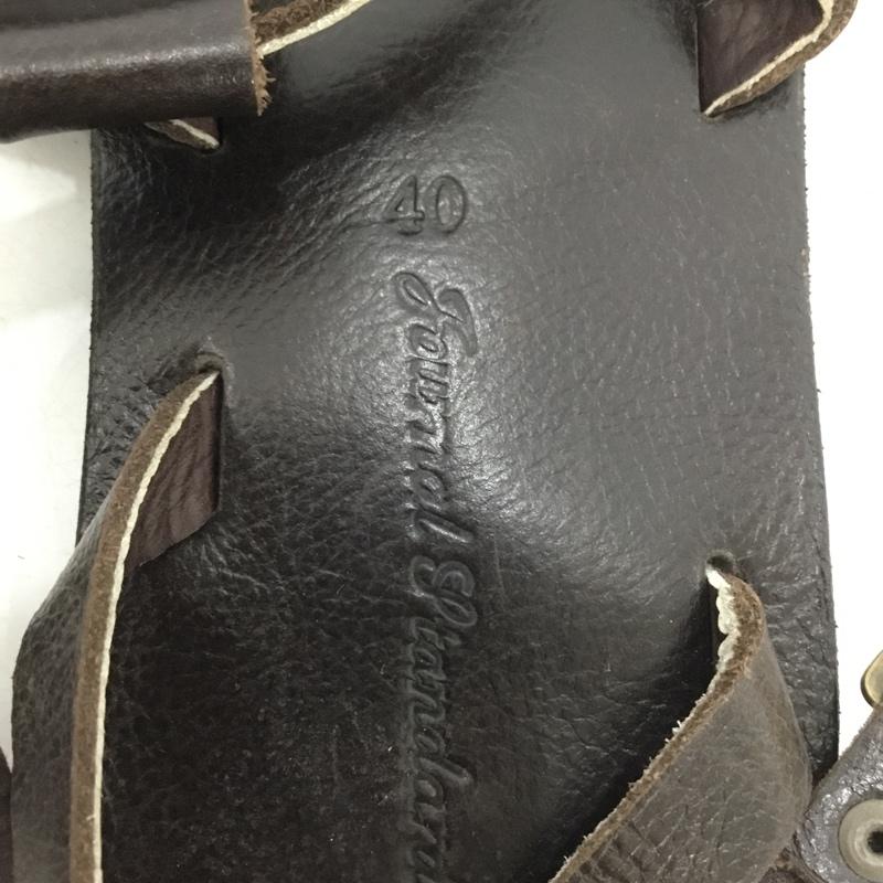 ジャーナルスタンダード JOURNAL STANDARD サンダル サンダル ストラップサンダル 40 無地 ダークブラウン / ダークブラウン / メンズ USED 古着 中古 10159003