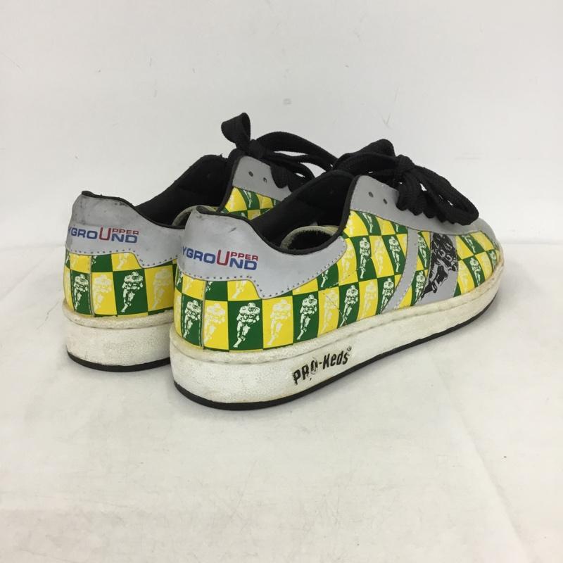 プロケッズ PRO-Keds スニーカー スニーカー ローカット ロゴ US：9 総柄 マルチカラー / マルチカラー / multicolor メンズ USED 古着 中古 10159005