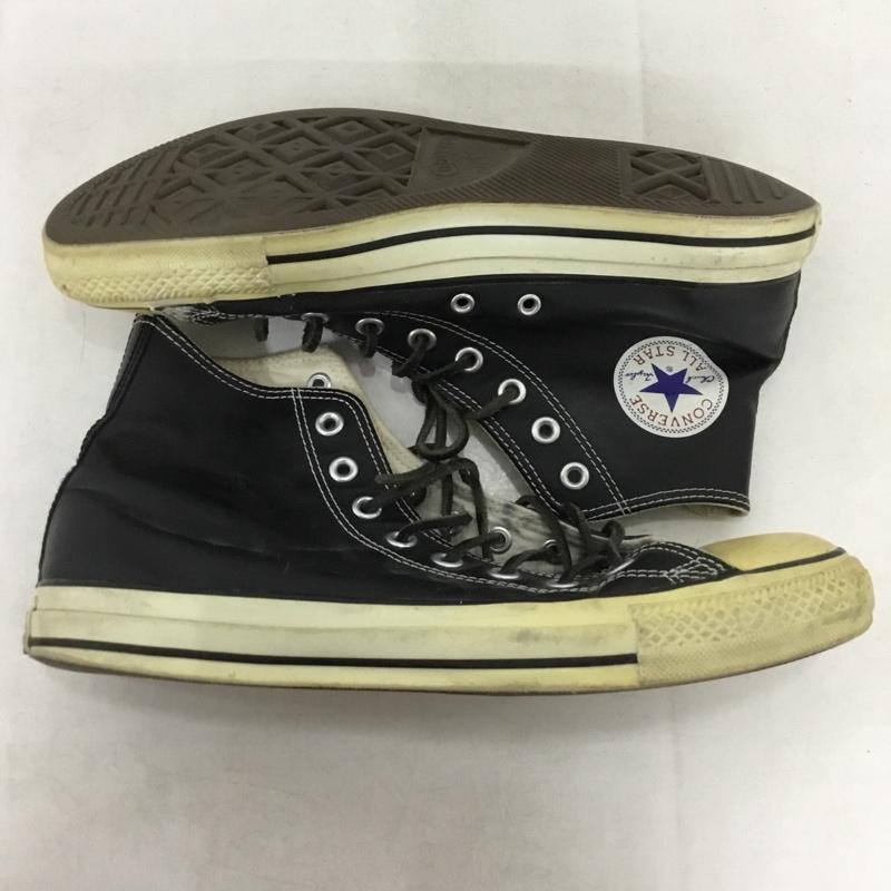 コンバース CONVERSE スニーカー スニーカー 18616 LEATHER ALL STAR HI 28.5cm 28.5cm ロゴ、文字 黒 / ブラック / black メンズ USED 古着 中古 10159013