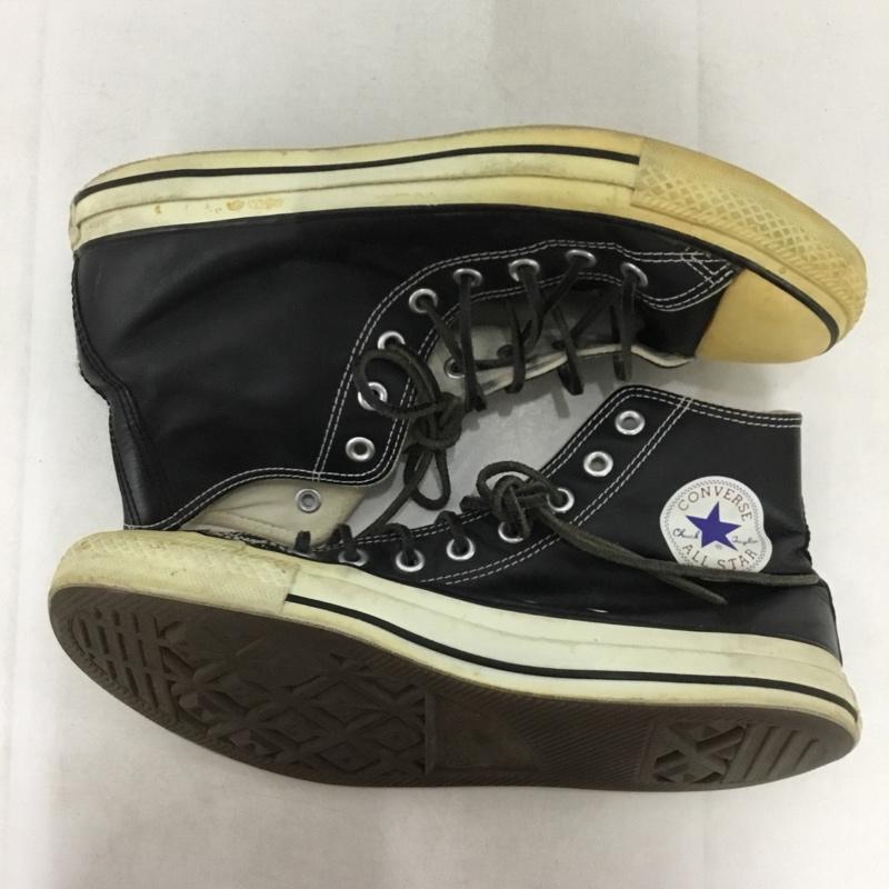 コンバース CONVERSE スニーカー スニーカー 18616 LEATHER ALL STAR HI 28.5cm 28.5cm ロゴ、文字 黒 / ブラック / black メンズ USED 古着 中古 10159013