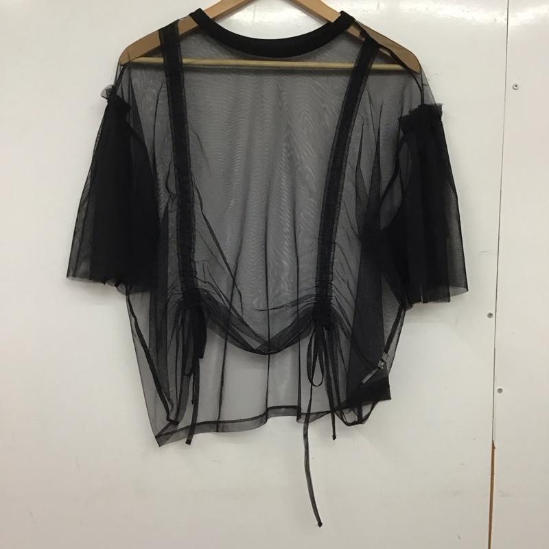 ニコアンド niko and... カットソー 半袖 L 無地 黒 / ブラック / black レディース USED 古着 中古 10159015