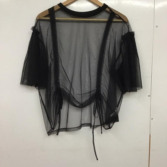 ニコアンド niko and... カットソー 半袖 L 無地 黒 / ブラック / black レディース USED 古着 中古 10159015