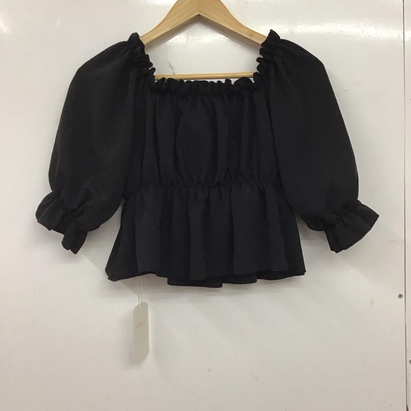 チコ CHICO カットソー 半袖 FREE 無地 黒 / ブラック / black レディース USED 古着 中古 10159017