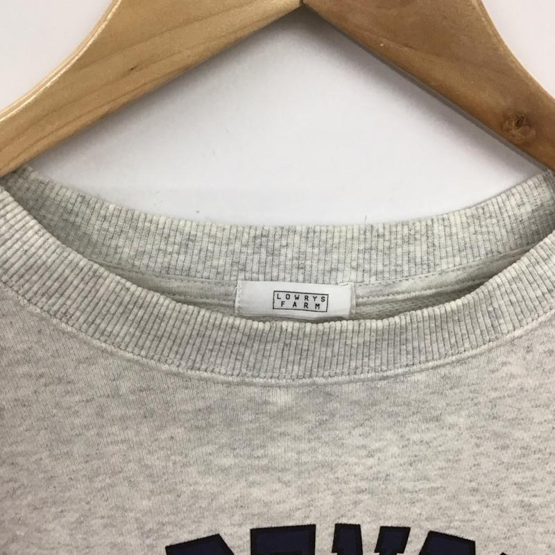 ローリーズファーム LOWRYS FARM トレーナー 長袖 FREE ロゴ、文字 灰 / グレー / gray レディース USED 古着 中古 10159021