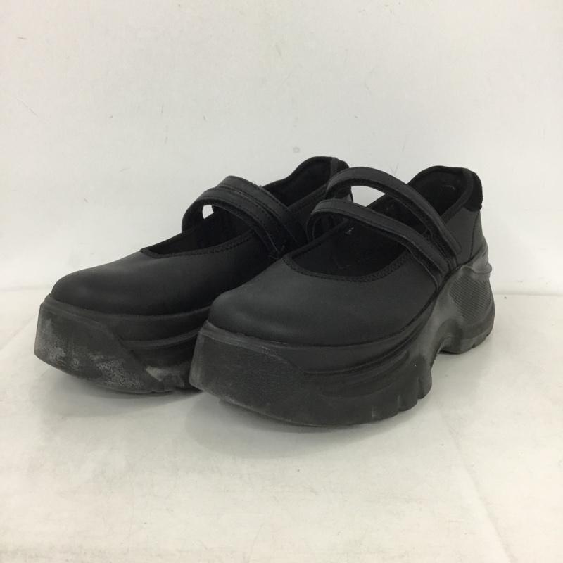 ザラ ZARA スニーカー スニーカー メリージェーン 厚底 38 無地 黒 / ブラック / black レディース USED 古着 中古 10159024