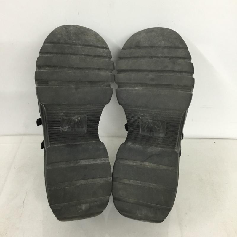 ザラ ZARA スニーカー スニーカー メリージェーン 厚底 38 無地 黒 / ブラック / black レディース USED 古着 中古 10159024