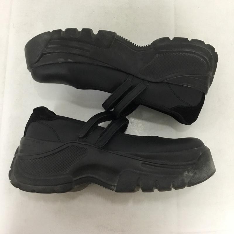 ザラ ZARA スニーカー スニーカー メリージェーン 厚底 38 無地 黒 / ブラック / black レディース USED 古着 中古 10159024