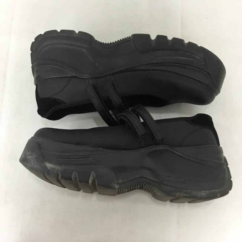ザラ ZARA スニーカー スニーカー メリージェーン 厚底 38 無地 黒 / ブラック / black レディース USED 古着 中古 10159024
