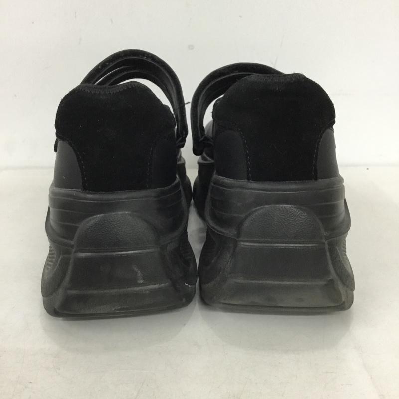 ザラ ZARA スニーカー スニーカー メリージェーン 厚底 38 無地 黒 / ブラック / black レディース USED 古着 中古 10159024