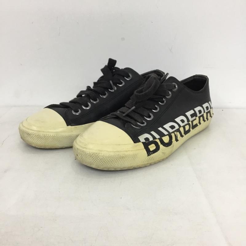 バーバリー BURBERRY スニーカー スニーカー ローカット 38 ロゴ、文字 黒 / ブラック / black レディース USED 古着 中古 10159025