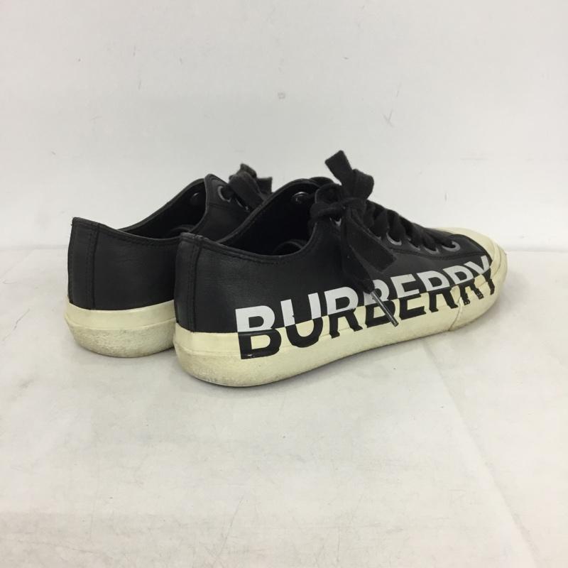 バーバリー BURBERRY スニーカー スニーカー ローカット 38 ロゴ、文字 黒 / ブラック / black レディース USED 古着 中古 10159025