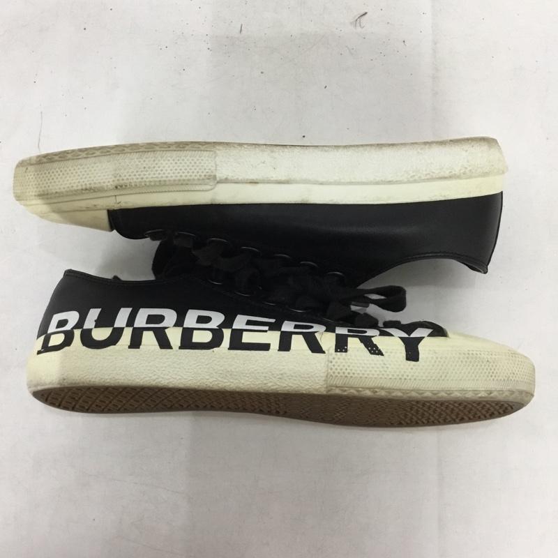 バーバリー BURBERRY スニーカー スニーカー ローカット 38 ロゴ、文字 黒 / ブラック / black レディース USED 古着 中古 10159025