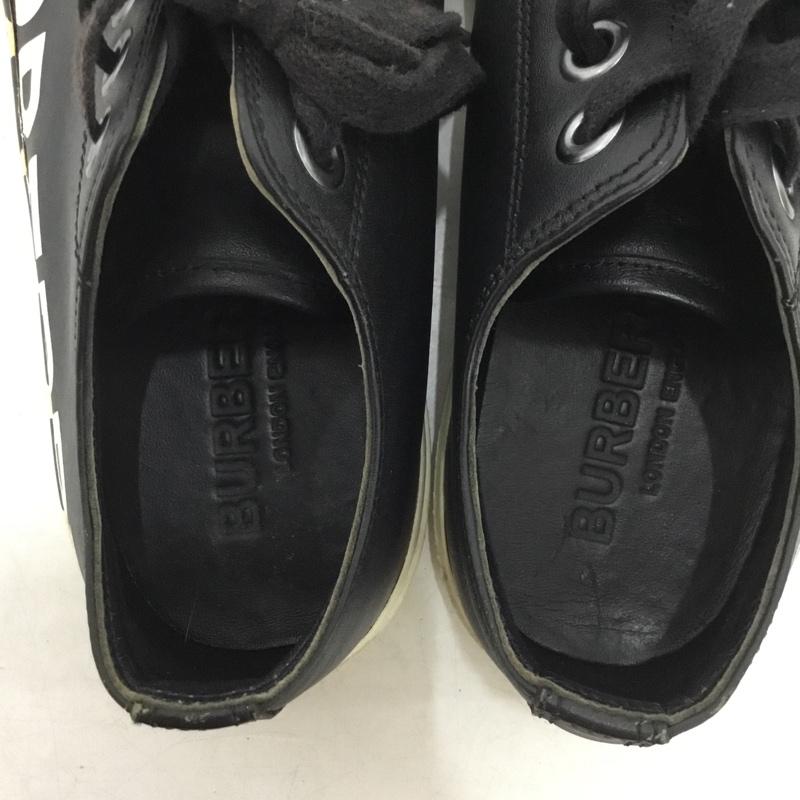 バーバリー BURBERRY スニーカー スニーカー ローカット 38 ロゴ、文字 黒 / ブラック / black レディース USED 古着 中古 10159025