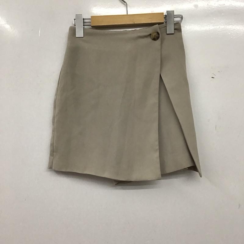 ムルーア MURUA パンツ キュロット 012230701001 ドビークロスラップキュロット 1 無地 ベージュ / ベージュ / beige レディース USED 古着 中古 10159032