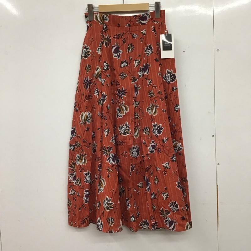 アズールバイマウジー AZUL BY MOUSSY スカート ロングスカート 250CSH31-385D フラワータックロングスカート M 総柄 橙 / オレンジ / orange レディース USED 古着 中古 10159034