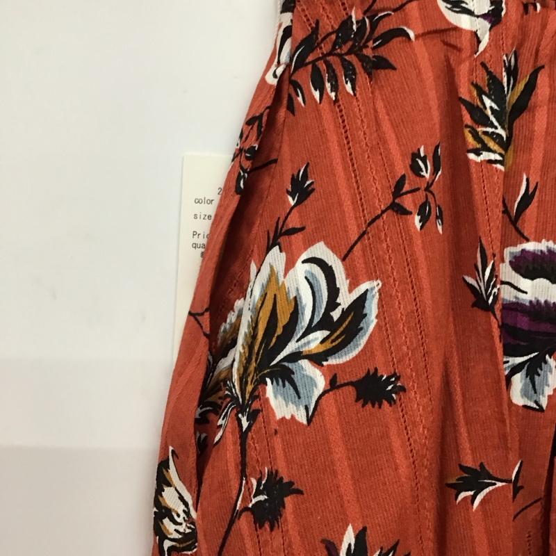 アズールバイマウジー AZUL BY MOUSSY スカート ロングスカート 250CSH31-385D フラワータックロングスカート M 総柄 橙 / オレンジ / orange レディース USED 古着 中古 10159034