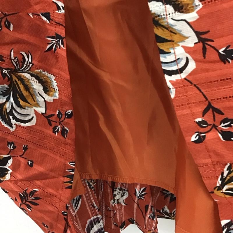 アズールバイマウジー AZUL BY MOUSSY スカート ロングスカート 250CSH31-385D フラワータックロングスカート M 総柄 橙 / オレンジ / orange レディース USED 古着 中古 10159034