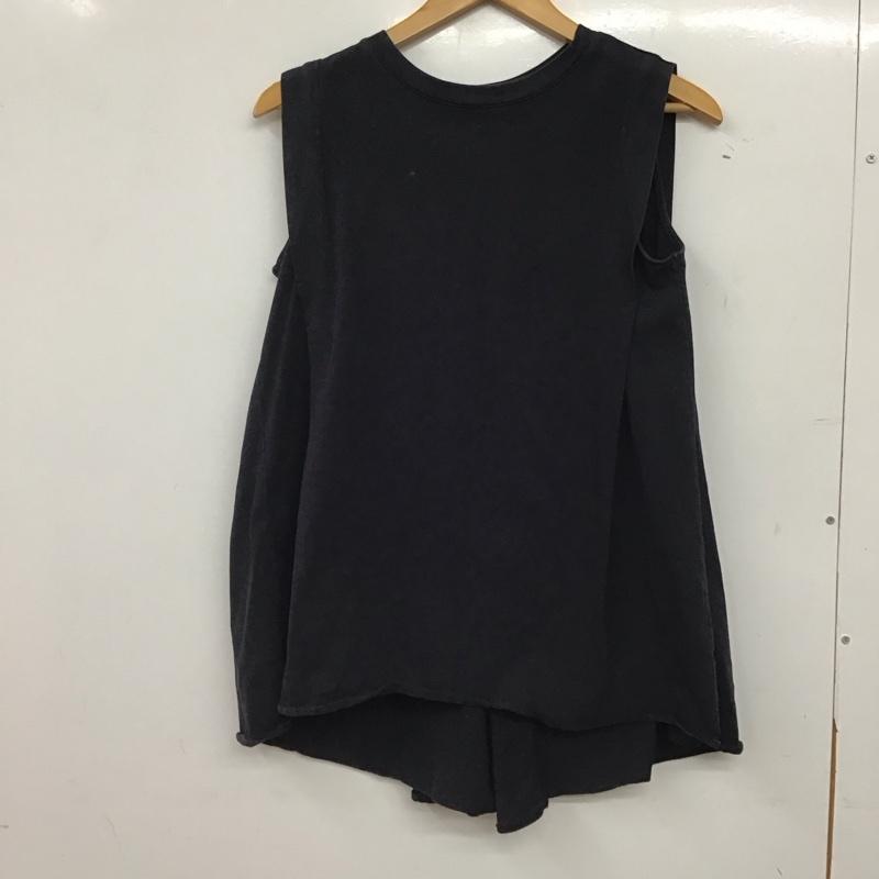 オペークドットクリップ OPAQUE.CLIP タンクトップ タンクトップ ノースリーブ M 無地 黒 / ブラック / black レディース USED 古着 中古 10159035