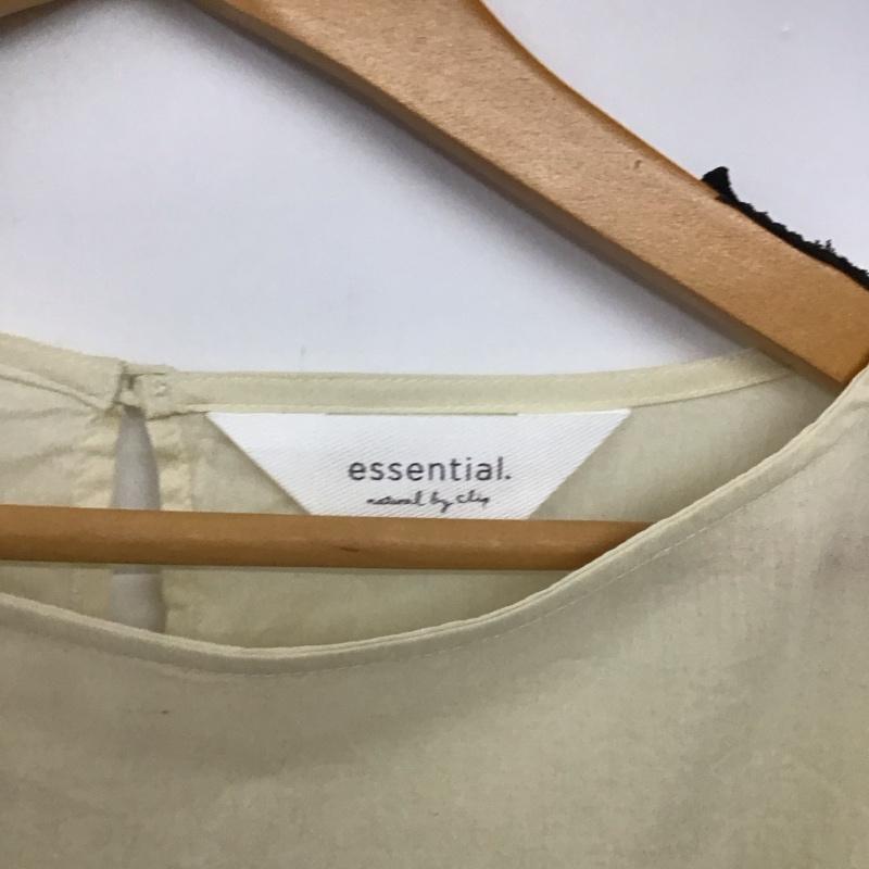ナチュラルバイクリップ natural by clip カットソー 七分袖 FREE 無地 オフホワイト / オフホワイト / レディース USED 古着 中古 10159036