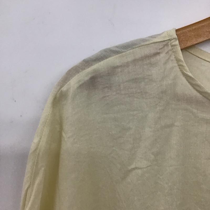 ナチュラルバイクリップ natural by clip カットソー 七分袖 FREE 無地 オフホワイト / オフホワイト / レディース USED 古着 中古 10159036