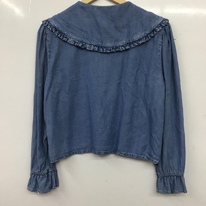 ザラ ZARA シャツ、ブラウス 長袖 S 無地 水色 / ライトブルー / レディース USED 古着 中古 10159040