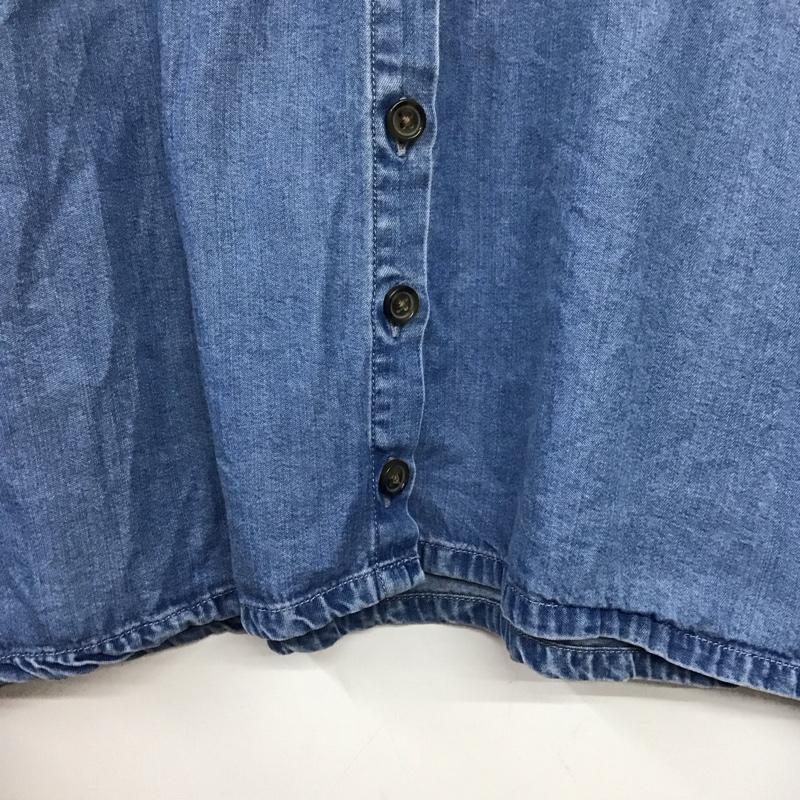 ザラ ZARA シャツ、ブラウス 長袖 S 無地 水色 / ライトブルー / レディース USED 古着 中古 10159040