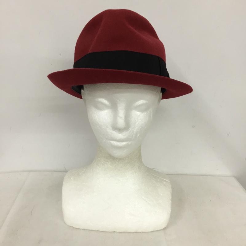 古着 USED 帽子 ハット 東京HAT ROCKERS WACKO MARIA 中折れ帽 無地 赤 / レッド / red メンズ USED 古着 中古 10159043