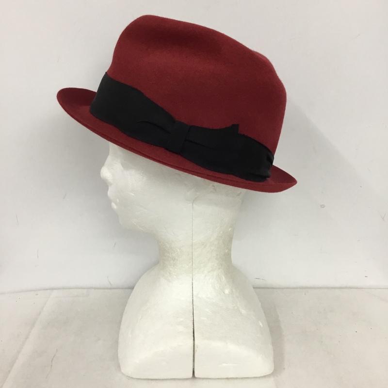 古着 USED 帽子 ハット 東京HAT ROCKERS WACKO MARIA 中折れ帽 無地 赤 / レッド / red メンズ USED 古着 中古 10159043