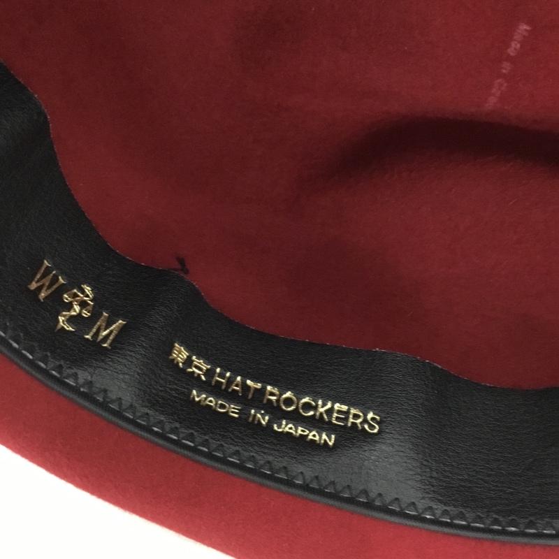 古着 USED 帽子 ハット 東京HAT ROCKERS WACKO MARIA 中折れ帽 無地 赤 / レッド / red メンズ USED 古着 中古 10159043