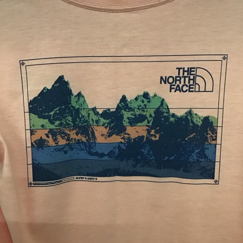 ザノースフェイス THE NORTH FACE Tシャツ 半袖 140cm プリント 橙 / オレンジ / orange ボーイズ USED 古着 中古 10159045
