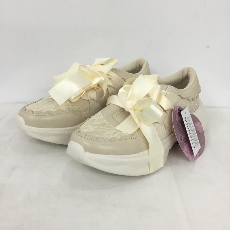 古着 USED スニーカー スニーカー AM9140 ニナス 青木美沙子 レーススニーカー L L レース柄 アイボリー / アイボリー / レディース USED 古着 中古 10159046
